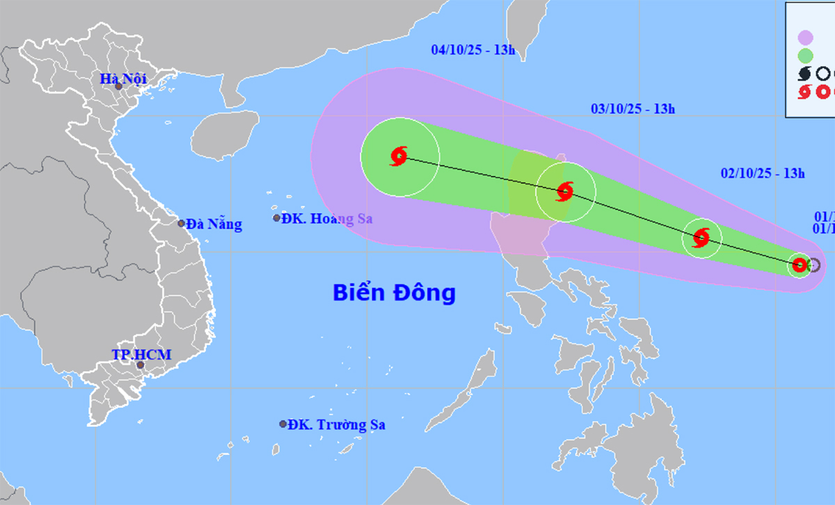 Dự Báo Thời Tiết Hôm Nay 2/10: Bão số 11 hình thành, có thể đạt cấp 12 trên Biển Đông